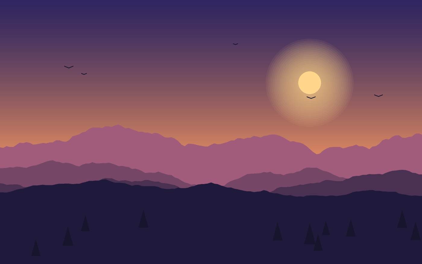 Landschapsillustratie