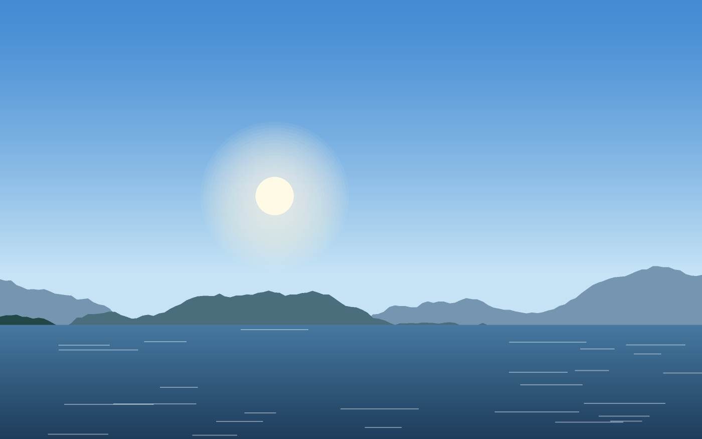 Ilustração de uma paisagem